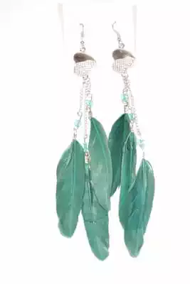 Boucle-d-oreille Plume unie