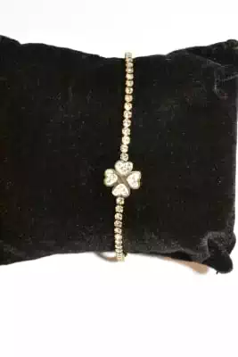Bracelet trèfle Ã  4 feuilles Or