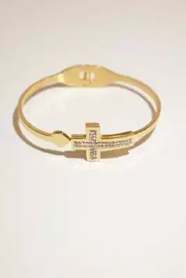 Jonc croix Or