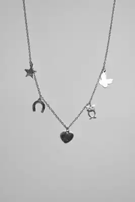 Collier étoile coeur Argent