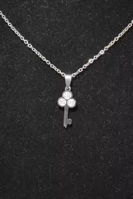 Collier clé Argent