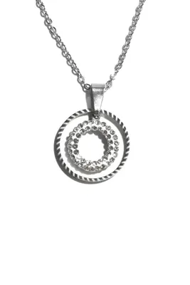Pendentif cercle Argent