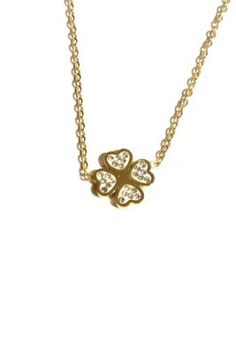 Pendentif trèfle Ã  quatre feuilles OR