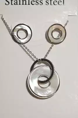 collier anneau Argent