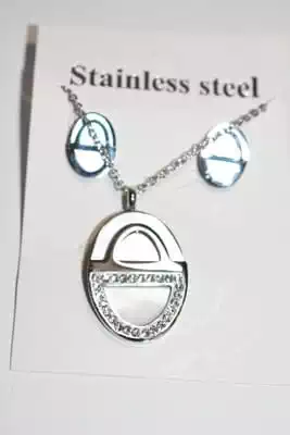 collier ovale Argent