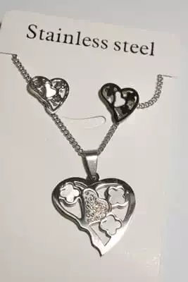 collier coeur Argent