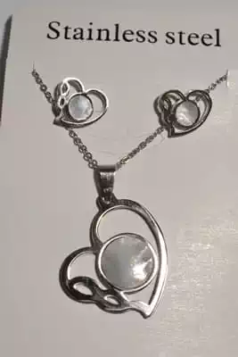 collier coeur Argent