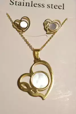 collier coeur Or
