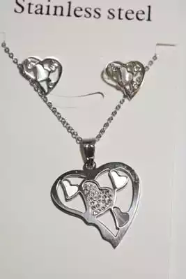 collier coeur Argent