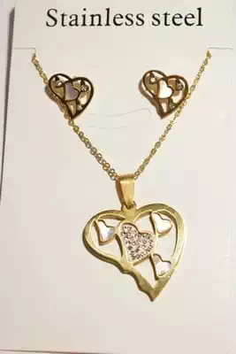 collier coeur Or