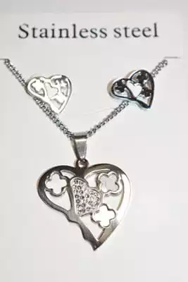collier coeur Argent