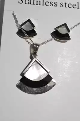 collier triangle Argent