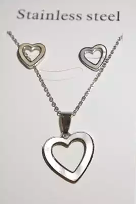collier coeur Argent
