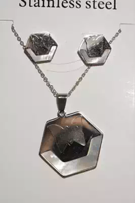 collier pantagone Argent