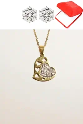 Coffret rouge coeur Or