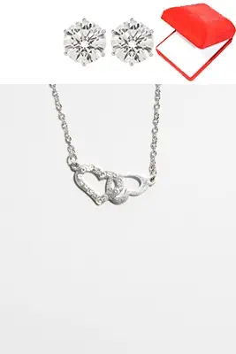 Coffret rouge coeur Argent