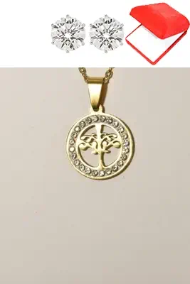 Coffret rouge arbre Or