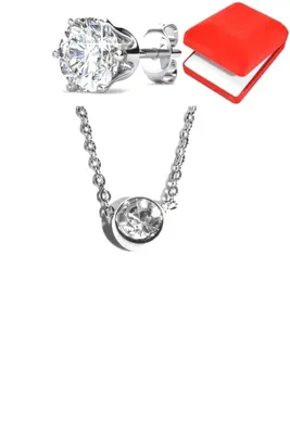 Coffret rouge diamant Argent