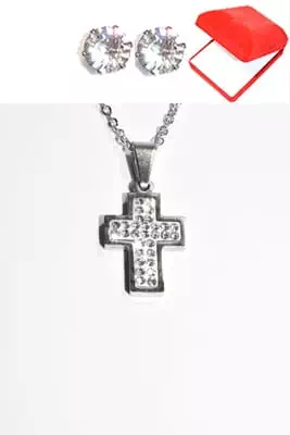 Coffret rouge croix Argent