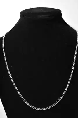 Collier Lot de 12 chaînes en acier inoxydable Argent