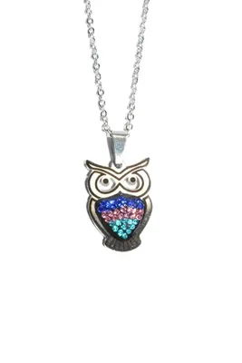 Pendentif hibou chouette Argent