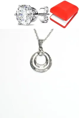 Coffret rouge cercle Argent