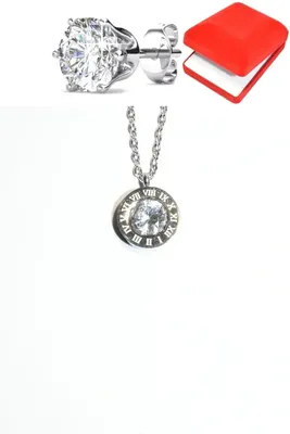 Coffret rouge cercle Argent