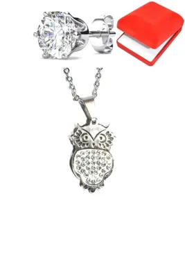 Coffret hibou chouette Argent