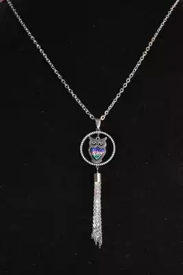Sautoire hibou chouette Argent