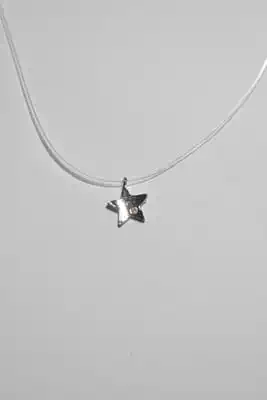 collier fil de pêche pêche Argent