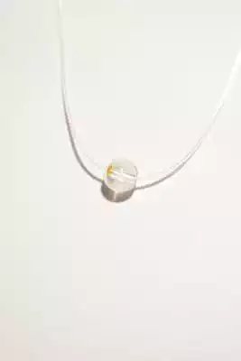 collier fil de pêche ballon Argent