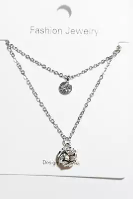 Collier en forme de diamand Argent
