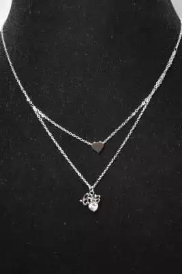 Collier love Argent