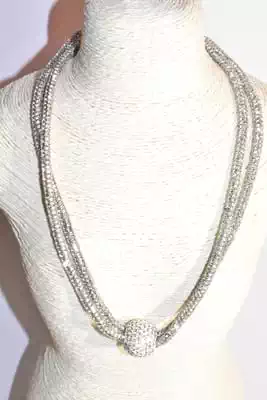 Collier Strass unie