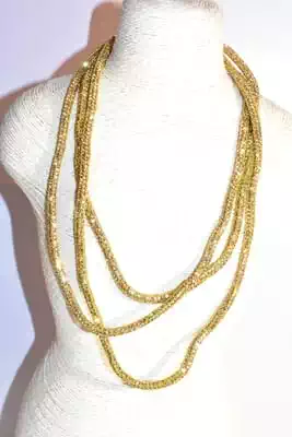 Collier Strass unie
