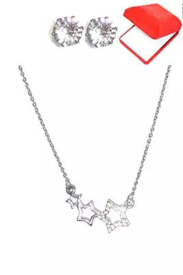 coffret chaîne en acier étoile Argent