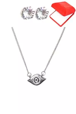 coffret chaîne en acier oeil Argent