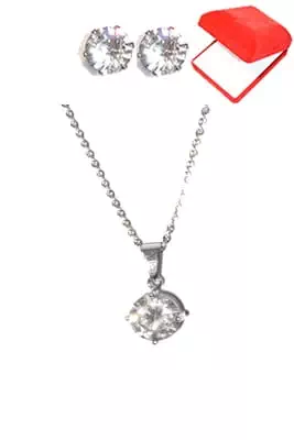 coffret chaîne en acier diamant Argent