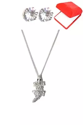 coffret chaîne en acier crocodile Argent
