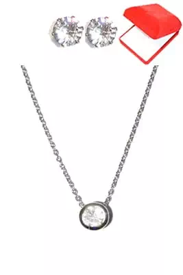 coffret chaîne en acier diamant Argent