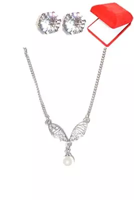 coffret chaîne en acier aile d'ange Argent