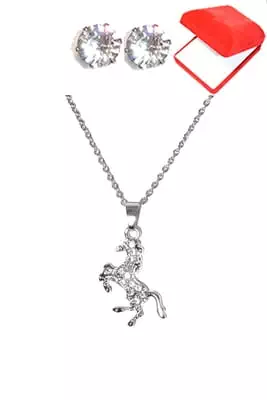coffret chaîne en acier cheval Argent