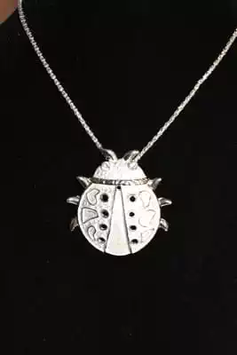 Pendentif coccinelle Blanc