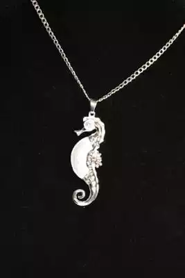 Pendentif hippocampe Blanc