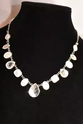 Pendentif goutte Blanc