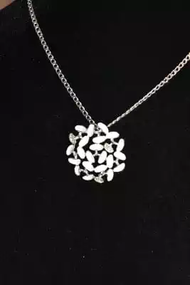 Pendentif fleur Blanc