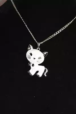 Pendentif chat Blanc
