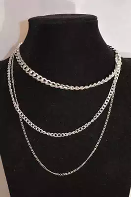 sautoire multi chaine Argent