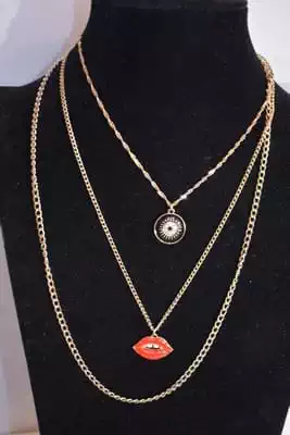 sautoire multi chaine Or