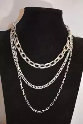 sautoire multi chaine Argent